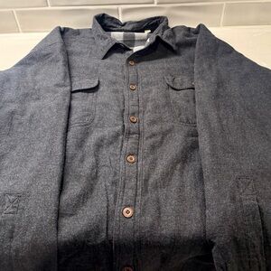 Charcoal gray thick shirt/jacket. Redhead clothing brand.